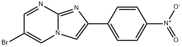 6-Bromo-2-(4-nitro-phenyl)-imidazo[1,2-a]pyrmidine Struktur