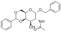 Benzyl 2-Acetamido-2-deoxy-4,6-O-benzylidene-a-D-galactopyranoside Struktur