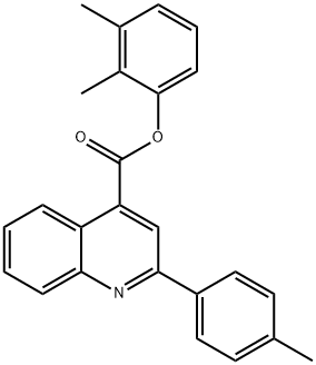 2,3-dimethylphenyl 2-(4-methylphenyl)-4-quinolinecarboxylate Struktur