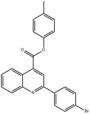 4-methylphenyl 2-(4-bromophenyl)-4-quinolinecarboxylate Struktur