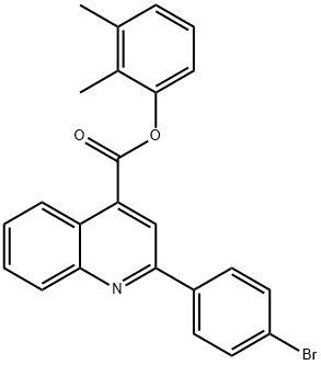 2,3-dimethylphenyl 2-(4-bromophenyl)-4-quinolinecarboxylate Struktur