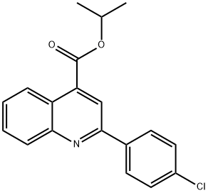 isopropyl 2-(4-chlorophenyl)-4-quinolinecarboxylate Struktur