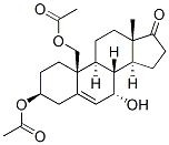 Androst-5-en-17-one, 3,19-bis(acetyloxy)-7-hydroxy-, (3beta,7alpha)- (9CI) Struktur