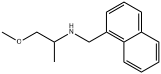 (2-METHOXY-1-METHYL-ETHYL)-NAPHTHALEN-1-YLMETHYL-AMINE Struktur