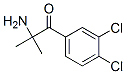 1-Propanone,  2-amino-1-(3,4-dichlorophenyl)-2-methyl- Struktur