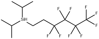 DIISOPROPYL(1H,1H,2H,2H-PERFLUOROHEXYL)SILANE Struktur