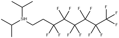 DIISOPROPYL-(1H,1H,2H,2H-PERFLUOROOCTYL)SILANE Struktur