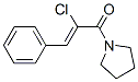 Pyrrolidine, 1-(2-chloro-1-oxo-3-phenyl-2-propenyl)- (9CI) Struktur