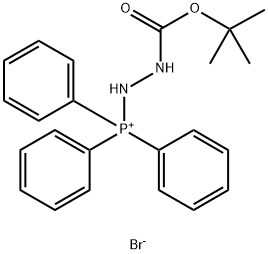 1-(T-BUTYLOXYCARBONYL)-2-TRIPHENYLPHOSPHONIUMHYDRAZINE BROMIDE Struktur