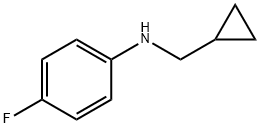 Benzenamine, N-(cyclopropylmethyl)-4-fluoro- (9CI) Struktur