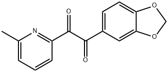 1-(benzo[d][1,3]dioxol-5-yl)-2-(6-Methylpyridin-2-yl)ethane-1,2-dione Struktur