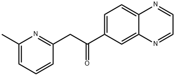 2-(6-Methylpyridin-2-yl)-1-(quinoxalin-6-yl)ethanone Struktur