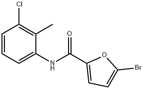 5-溴-N-(3-氯-2-甲基苯基)呋喃-2-甲酰胺, 356562-12-4, 結(jié)構(gòu)式