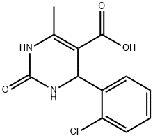 4-(2-Chlorophenyl)-1,2,3,4-tetrahydro-6-methyl-2-oxo-5-pyrimidinecarboxylic acid Struktur