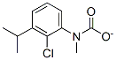 2-chloro-3-isopropylphenyl-N-methylcarbamate Struktur