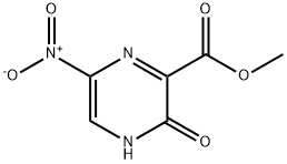 Pyrazinecarboxylic acid, 3,4-dihydro-6-nitro-3-oxo-, methyl ester (9CI) Struktur