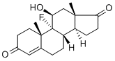 Fluorohydroxyandrostenedione Struktur