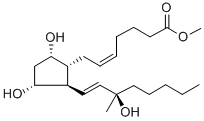 15(R)-15-METHYL PROSTAGLANDIN F2ALPHA METHYL ESTER Struktur