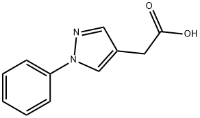 (1-PHENYL-1H-PYRAZOL-4-YL)ACETIC ACID Struktur