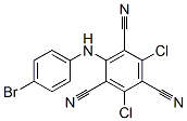 2-[(4-Bromophenyl)amino]-4,6-dichloro-1,3,5-benzenetricarbonitrile Struktur