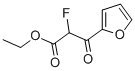 2-Furanpropanoic acid, alpha-fluoro-beta-oxo-, ethyl ester (9CI) Struktur