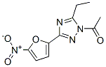 1-[5-Ethyl-3-(5-nitro-2-furanyl)-1H-1,2,4-triazol-1-yl]ethanone Struktur