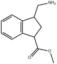 methyl 3-(aminomethyl)-2,3-dihydro-1H-indene-1-carboxylate Struktur