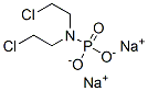 N,N-Bis(2-chloroethyl)amidophosphoric acid disodium salt Struktur