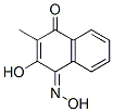 2-Hydroxy-3-methyl-1,4-naphthoquinone 1-oxime Struktur