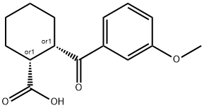 CIS-2-(3-METHOXYBENZOYL)CYCLOHEXANE-1-CARBOXYLIC ACID Struktur