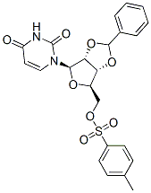 2'-O,3'-O-Benzylideneuridine 5'-(4-methylbenzene-1-sulfonate) Struktur