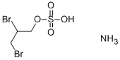 ammonium 2,3-dibromopropyl sulphate Struktur