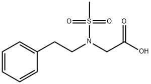 2-(N-phenethylMethylsulfonaMido)acetic acid Struktur