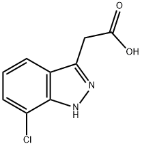 2-(7-CHLORO-1H-INDAZOL-3-YL)ACETIC ACID Struktur