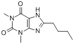 8-Butyltheophyline Struktur