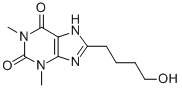 3,7-Dihydro-8-(4-hydroxybutyl)-1,3-dimethyl-1H-purine-2,6-dione Struktur