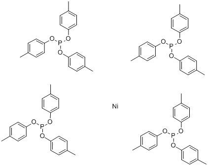 tetrakis(tritolyl phosphite )nickel Struktur