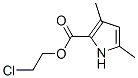 3,5-Dimethyl-1H-pyrrole-2-carboxylic acid 2-chloroethyl ester Struktur