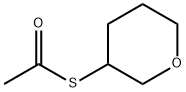 Thioacetic acid S-(tetrahydro-2H-pyran-3-yl) ester Struktur