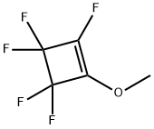 1,3,3,4,4-PENTAFLUORO-2-METHOXYCYCLOBUTENE Struktur