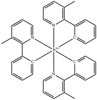 Tris(3-methyl-2-phenylpyridine)iridium(III) Struktur