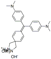 [4-[bis[4-(dimethylamino)phenyl]methylene]-2,5-cyclohexadien-1-ylidene]dimethylammonium hydroxide  Struktur