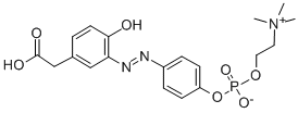 4-Hydroxy-3-(p-diazophenylphosphorylcholine) Phenylacetic Acid Struktur