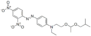 4-[(2,4-dinitrophenyl)azo]-N-ethyl-N-[2-[1-(2-methylpropoxy)ethoxy]ethyl]aniline Struktur