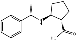 (1S,2S)-2-((S)-1-phenylethylaMino)cyclopentanecarboxylic acid hydrochloride Struktur