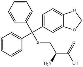 S-(1,3-Benzodioxol-5-yldiphenylmethyl)-L-cysteine Struktur