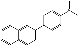 Benzenamine, N,N-dimethyl-4-(2-naphthalenyl)- Struktur