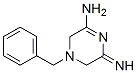 6-Amino-4-(phenylmethyl)-2,3,4,5-tetrahydropyrazin-2-imine Struktur