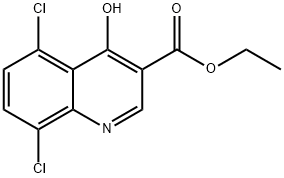 5,8-DICHLORO-4-HYDROXY-QUINOLINE-3-CARBOXYLIC ACID ETHYL ESTER