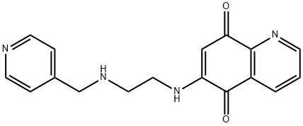 6-[[2-[(4-Pyridinylmethyl)amino]ethyl]amino]-5,8-quinolinedione Struktur